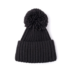 Winter Hat Isolated, Knitted Cap, Beige Winter Hat on White Background