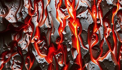 Fototapeta premium Thick molten metal with dark steel texture for smartphone backgrounds