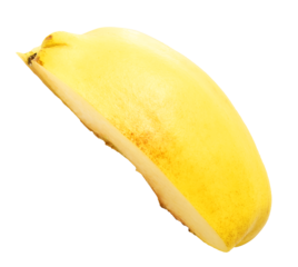 Fresh ripe yellow Quince fruit  falling in the air isolated on white background. Food levitation or zero gravity conception