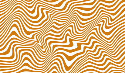 Vector Pattern of a Salted Caramel. Abstract Psychedelic Swirl Bg. Splash and Wave Marble Texture of Candy, Chocolate, Syrup and Peanut Butter. Drip and Melt Background