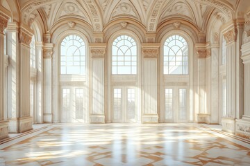 Palace interior background castle hall