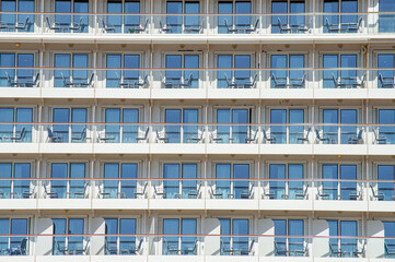 Side view of cruise ship
