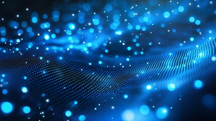 Digital blue dots background. technology background. Ultra realistic....