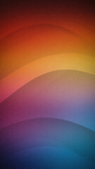 Vertical abstract gradient blending warm hues of red, orange, yellow with cooler tones of purple and blue, featuring a grainy texture, perfect for 4K digital backgrounds