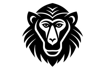 lion head mascot vector design art