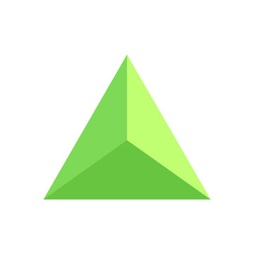 3d triangle isolated on transparent  background | Flat triangle icon PNG