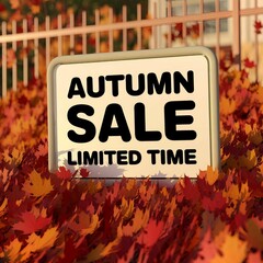 autumn sale sign