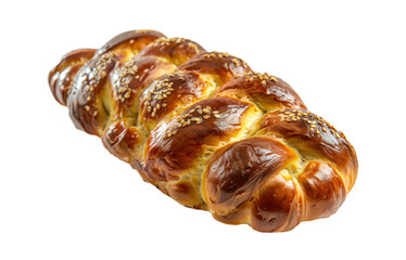 Kosher bread challah isolated on a transparent background