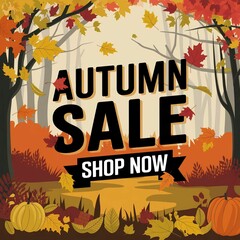 Autumn sale advertisement