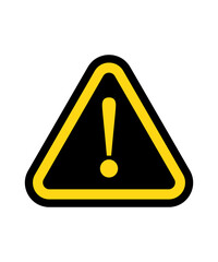 yellow warning sign
