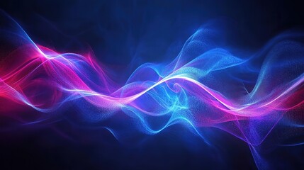 Fototapeta premium Alpha waves background blue pink