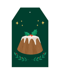 Gift Tag, Christmas Cake
