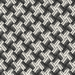 Monochrome Grain Striped Check Pattern