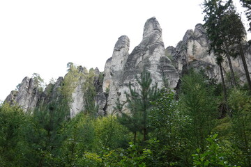 Prachov Rocks - Limestone Spires - in Czech Republic
