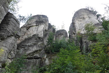 Prachov Rocks - Limestone Spires - in Czech Republic