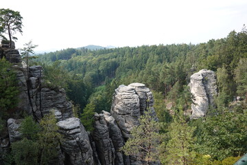 Prachov Rocks - Limestone Spires - in Czech Republic