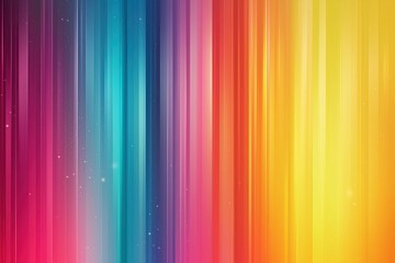 Obraz premium Colorful vertical gradient stripes in vibrant shades of red, blue, purple, and yellow with small sparkles.