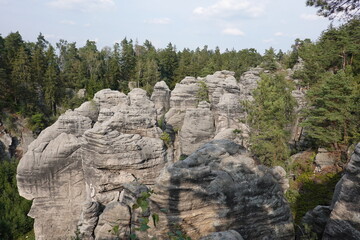 Prachov Rocks - Limestone Spires - in Czech Republic