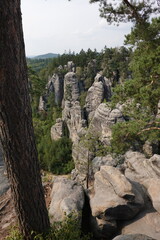 Prachov Rocks - Limestone Spires - in Czech Republic
