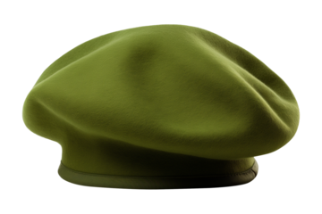Green Beret Isolated on Transparent Background PNG

