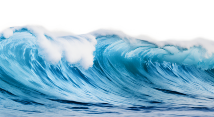 Ocean Sea Wave Isolated on Transparent Background PNG
