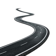 Asphalt road for composition png transparent