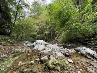 The Doblarec Gorge or Perilo Gorge, Rocinj (Slovenia) - Schlucht des Baches Doblarec (Slowenien) - Kanjon potoka Doblarec, Soteska Doblarec ali soteska Doblarca, Ročinj (Slovenija)