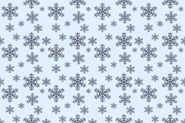 Seamless snowflake pattern. Decorate your winter with the best choice of designs.