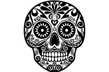 Decorative Calavera Skulls Embracing Mexican Culture and Celebrations