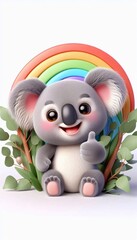 3D lachender Koala Bär