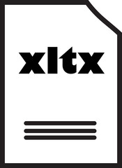 XLTX File Icon: A clean and modern icon representing an XLTX file. Perfect for presentations, websites, and software interfaces.  