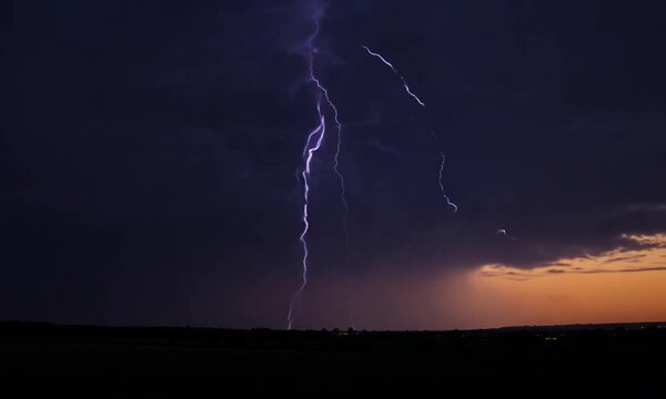 Lightning Storm Night
