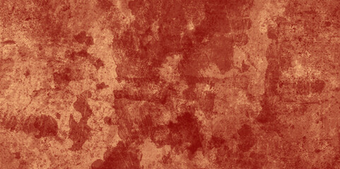 Grunge red old painted stone wall beautiful old rust texture background, ancient abstract space background wallpaper for rust metal texture with scratches, orange and red grunge color texture.