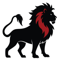 Lion silhouette victor art illustration file