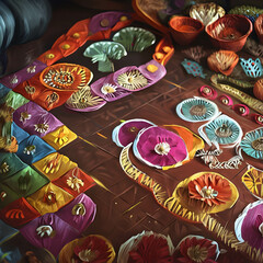 Fototapeta premium Rangoli Designs