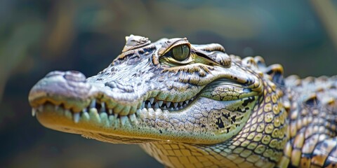 Fototapeta premium Close-up view of a Nile crocodile