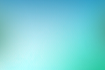 Shine plain light blue tone color gradation with green mint shade paint on blank environmental friendly cardboard box paper texture background with space