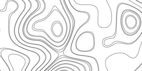 Abstract topographic contours map background, geographic abstract grid topographic map and landscape terrain texture abstract white topography vector line vintage detailed relief background.