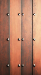 Fototapeta premium Rustic wooden planks with metal accents.