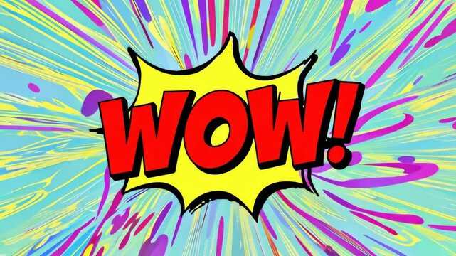 Colorful comic book style wow!