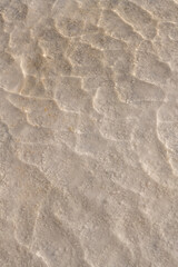 Close up background on the water on the salt of Chaka lake, Qinghai, China