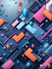 Modern masterpiece, abstract background wallpaper banner, presenting a stunning fusion of color, shape, and form, designed to elevate the aesthetic of websites, presentations, and digital artworks.