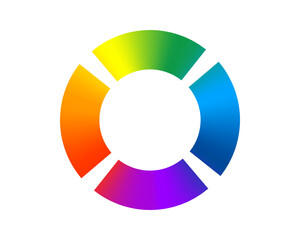 Fototapeta premium Loading bar status icon. Vector illustration. Vector loaded rainbow icons. Download progress. Donload or Upload.