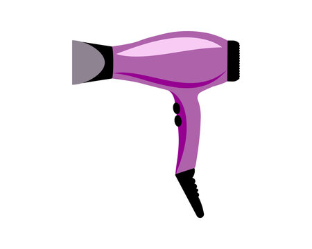 recommend clip art: Hair dryer Line Icon fashion hairdryer of hairdresser to blow-dry and electric hair-dryer blower. Barber styling appliance. Vector cartoon illustration