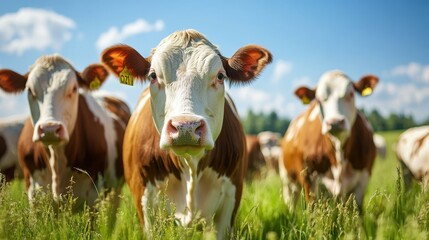 Farmers using data analytics to optimize livestock management and welfare.