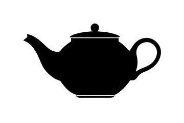 teapot vector silhouette icon, teapot illustration
