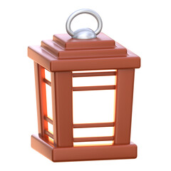 3d icon Lantern, 3d illustration, 3d element, 3d rendering.