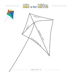 Coloring Page Kite