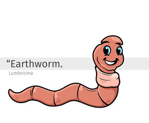 Earthworm Cartoon illustration