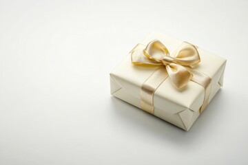 Obraz premium Wedding gift on solid white background, single object